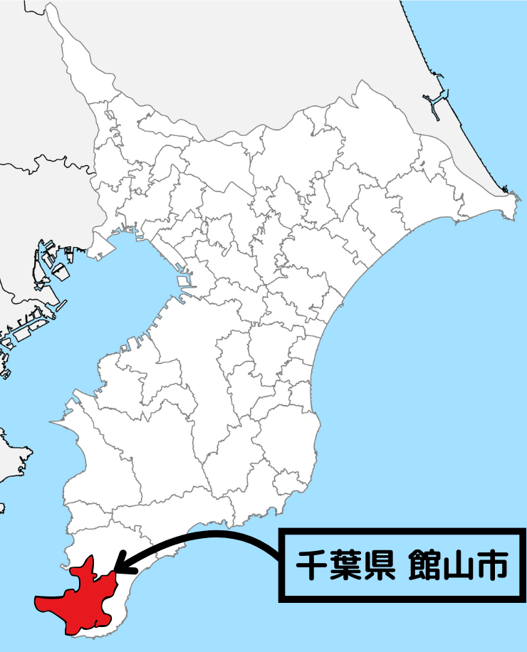 館山市の地図